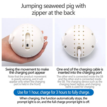 Interactive Plush Dog Toy Ball with Sound - Durable Bouncing Rabbit Design for Aggressive Chewers, Featuring 60 Songs and Squeaker