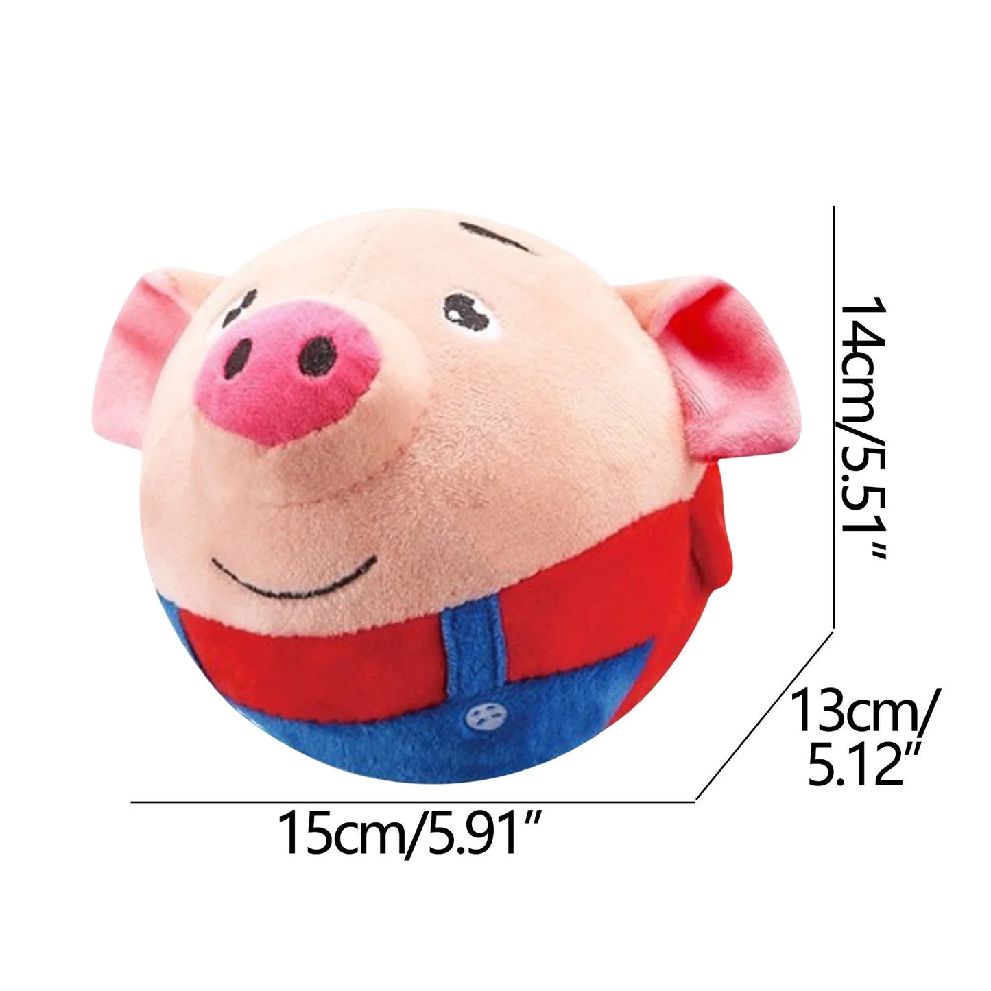 Interactive Plush Dog Toy Ball with Sound - Durable Bouncing Rabbit Design for Aggressive Chewers, Featuring 60 Songs and Squeaker